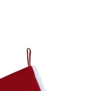 Christmas Stocking Hanging - Set Kaus Kaki Natal Poliester, Kaus