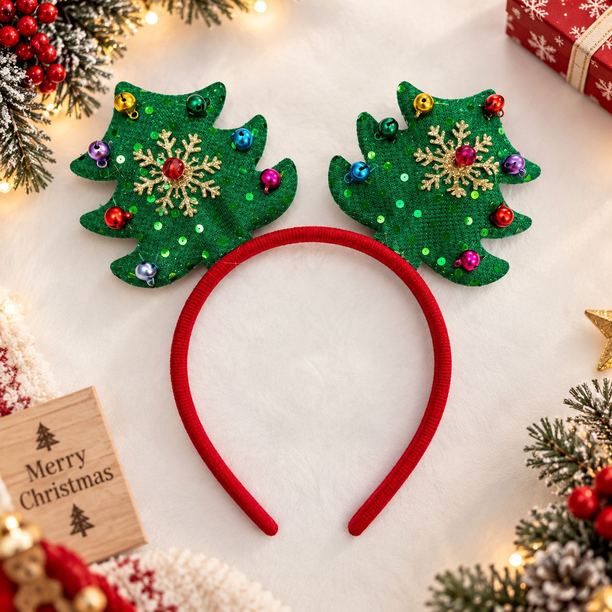 Ikat Kepala Natal, Topi Sinter - Reindeer Antlers Headband ulasan dan harga