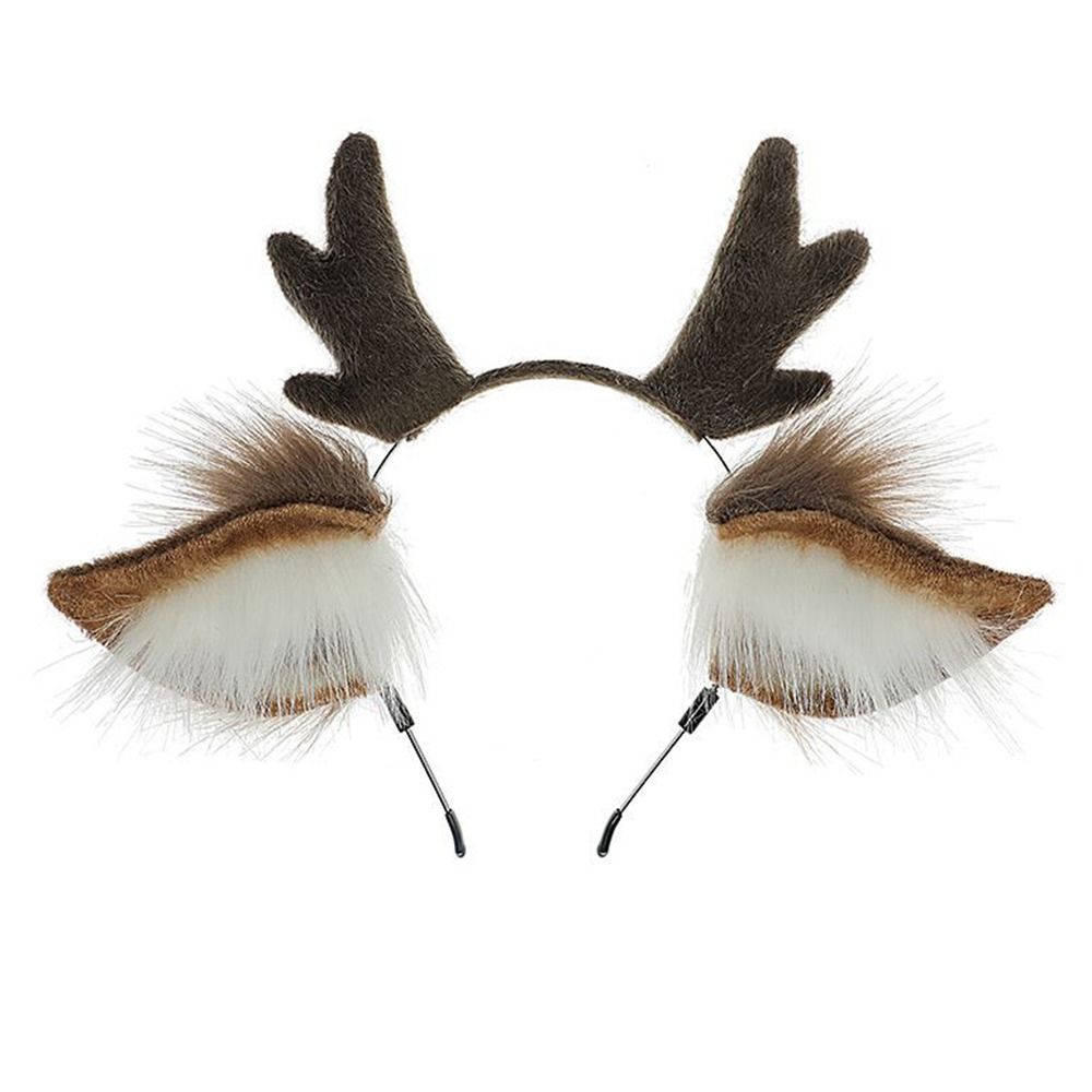 Headband Tanduk Rusa Unisex, H - Reindeer Antlers Headband ulasan dan harga