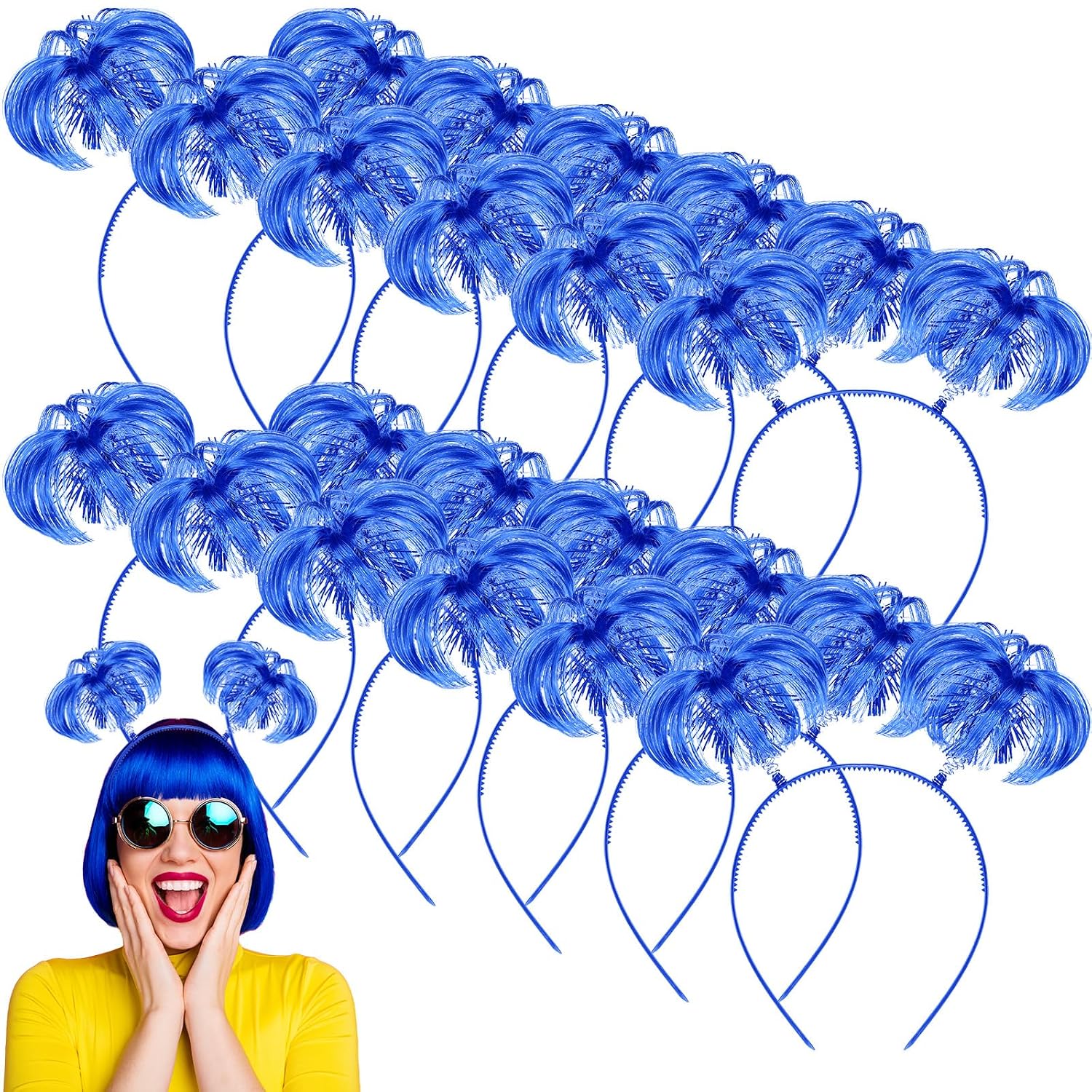 6/12 Pcs Headband Pompom Rambu - Tinsel Garland Decoration ulasan dan harga