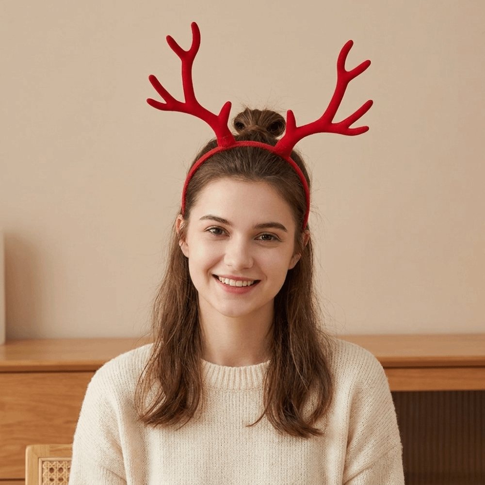 Bando Tanduk Rusa yang Ringan, - Reindeer Antlers Headband ulasan dan harga
