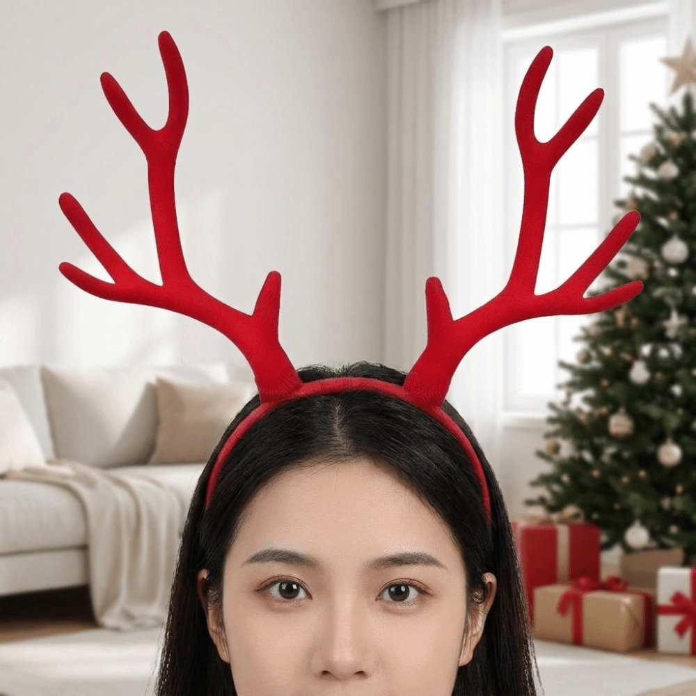 Bando Tanduk Rusa yang Ringan, - Reindeer Antlers Headband ulasan dan harga