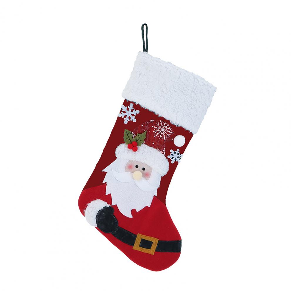 Set Kaus Kaki Natal Poliester, - Christmas Stocking Hanging ulasan dan harga