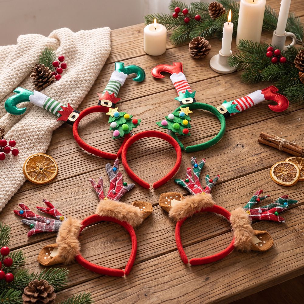 Desain Bando Natal Bentuk Tand - Reindeer Antlers Headband ulasan dan harga