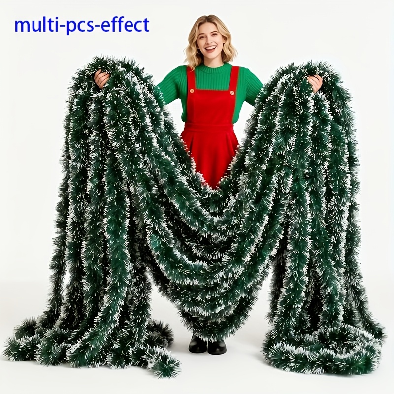 6/14M Garland Natal, Dekorasi  - Tinsel Garland Decoration ulasan dan harga