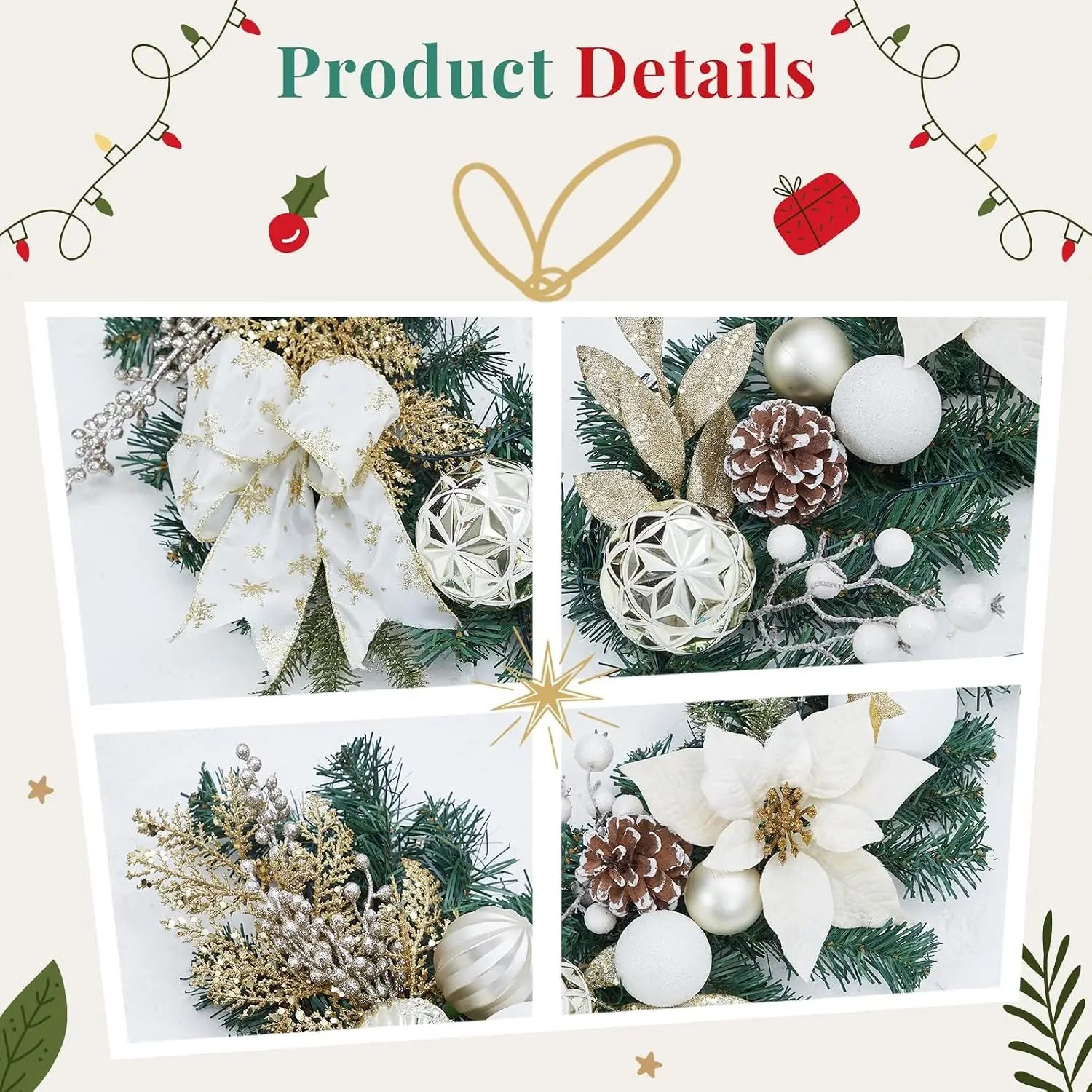 Garvee, Hiasan Garland Natal B - Led Fairy String Lights ulasan dan harga