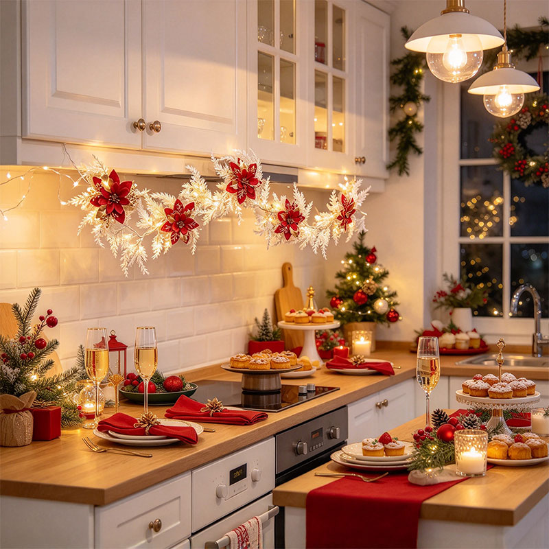 Hiasan Garland Natal Putih den - Led Fairy String Lights ulasan dan harga