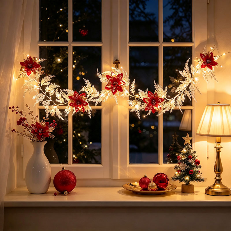 Hiasan Garland Natal Putih den - Led Fairy String Lights ulasan dan harga